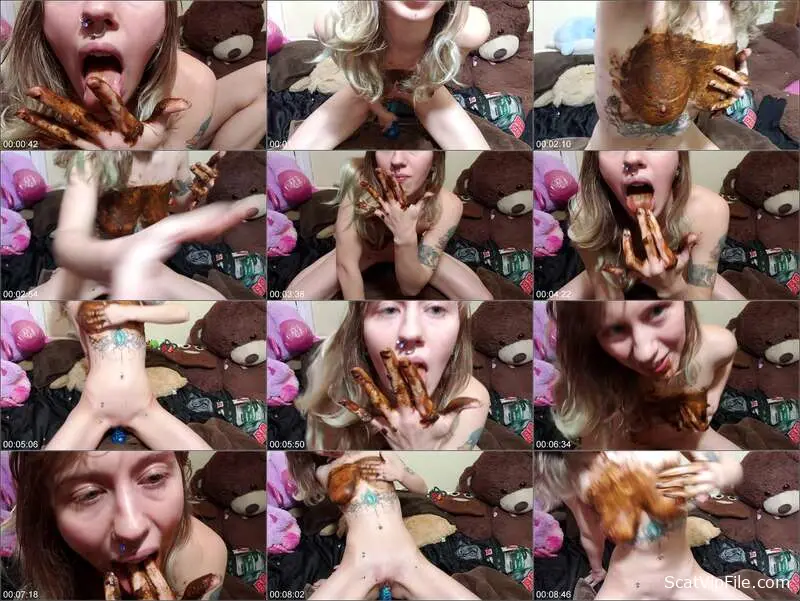 xxecstacy Shits on the Toilet with Dildo Anal Fun - Scat Thriller screenshot