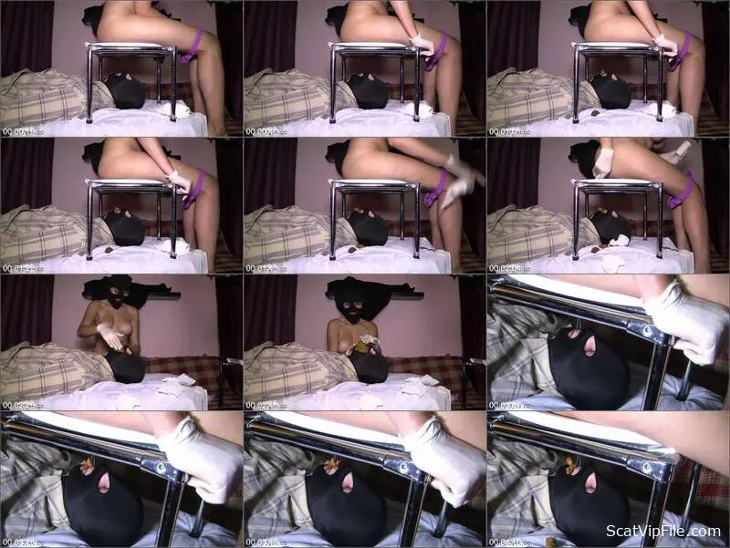 Diana Smears Fresh Feces on Submissive's Cheeks After Toilet Command screenshot