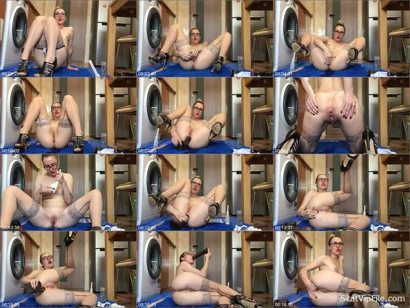 Ella Gilbert Shits on Toilet and Drinks Her Own Diarrhea - Solo screenshot