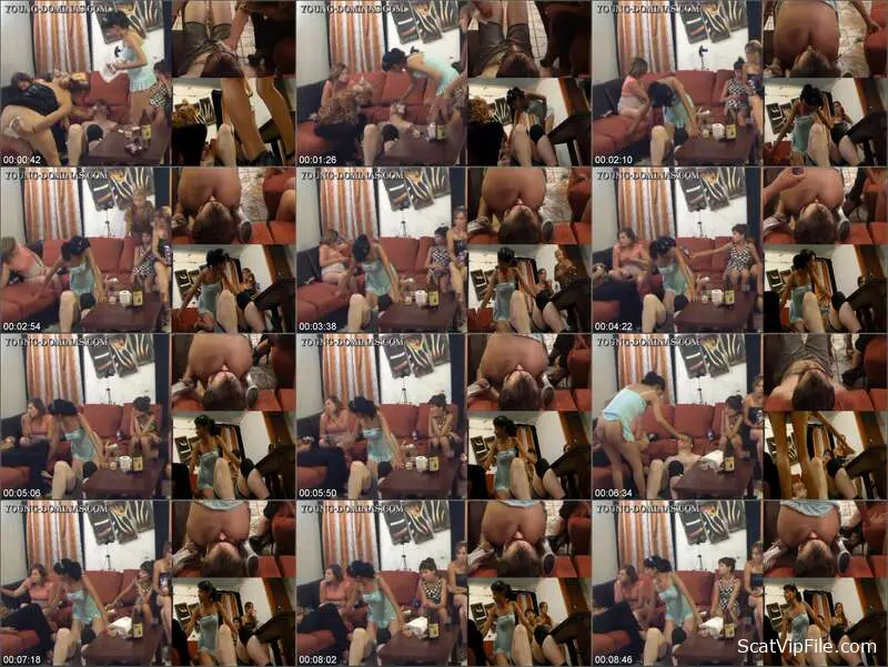 Stupid Slaves Smothers Submissive with Dirty Farts and Vomit screenshot