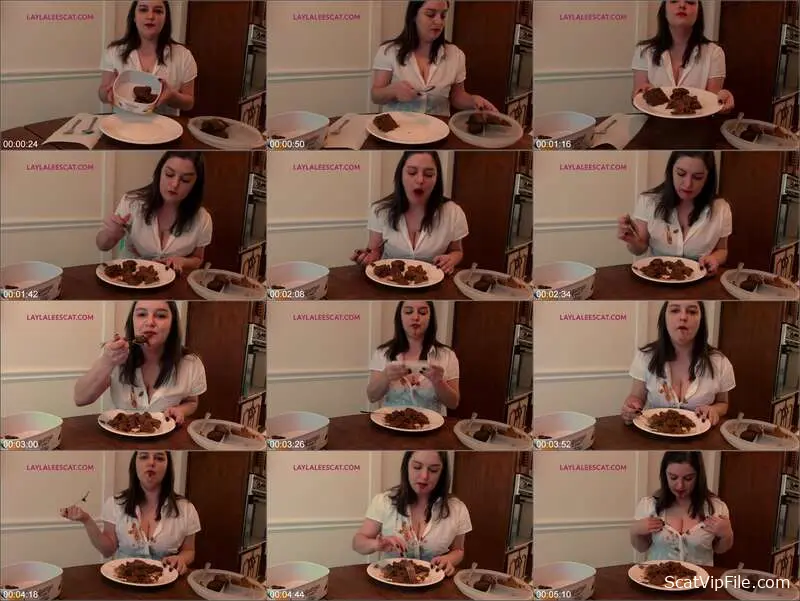 Layla Lee Poops and Smears Her Dirty Panties in Extreme Scat Sex Video screenshot