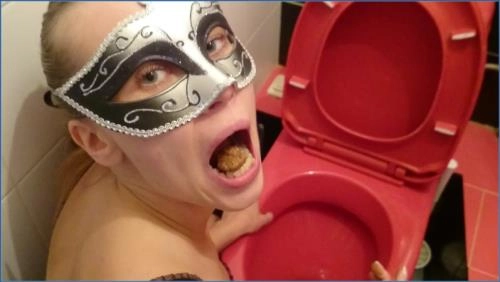 Brown Wife Defecates, Smears, and Pisses on a Dirty Toilet - Scat Download