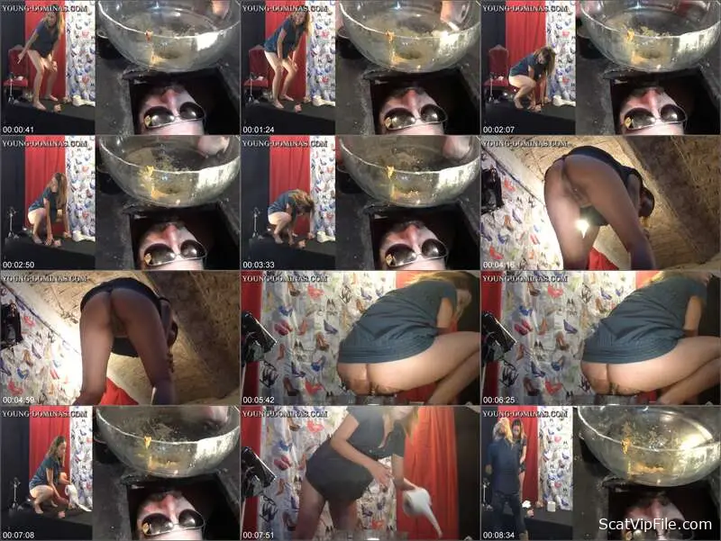 Stupid Slaves Commands Puke and Fart Domination on Kneeling Slave screenshot