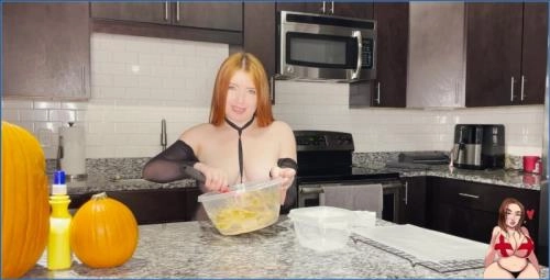 GingerCris Defecates and Smears in Cooking With Cris - Shit Cookies - Scat Download