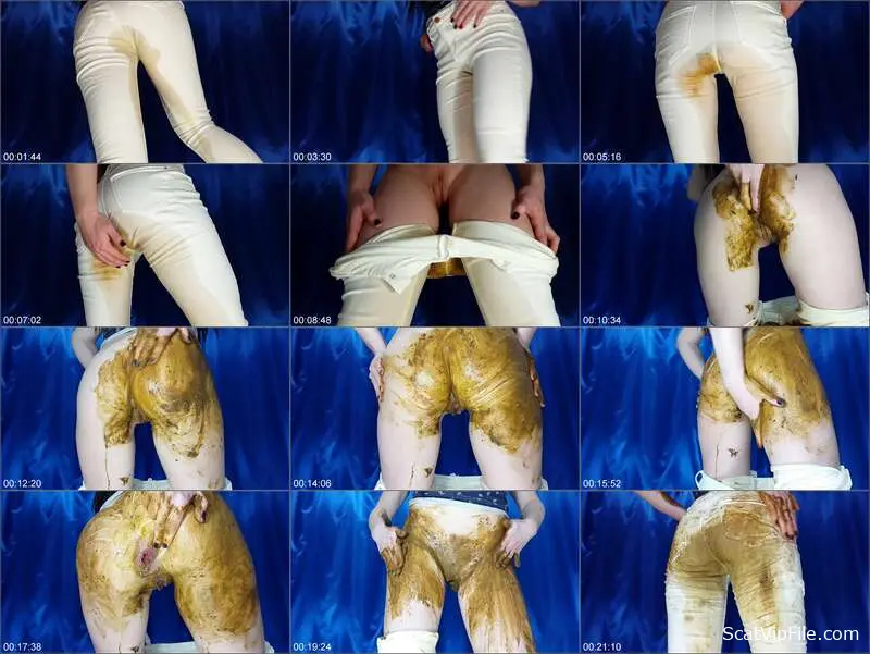 Anna Coprofield's Prolapse Shit Show in White Jeans - Polish Scat screenshot