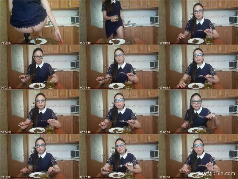 Scatlina Prolapse Shit Dinner: Dirty Fisting and Big Poop Porn screenshot