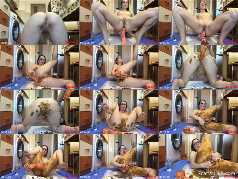 Ella Gilbert Shits, Smears, and Drinks in Extreme Toilet Defecation screenshot
