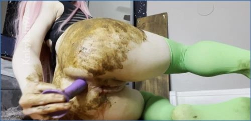 KnkyKttn97 Takes Command with Big Toys and Wild Defecation Action - Scat Download