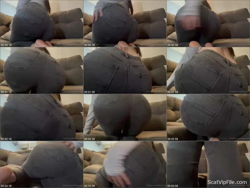 Queen Kitsy's Scat in Stinky Jeans: Farting and Defecating screenshot