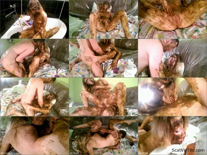 AstraCelestial's Dirty Shit Eating and Peeing Orgy - Lesbian screenshot