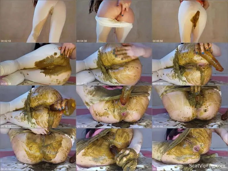 Anna Coprofield Prolapse Diarrhea Shitting and Smearing in White screenshot