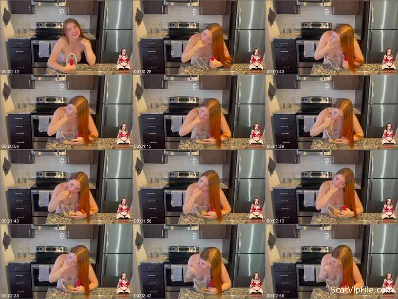 GingerCris Takes Commands with Dildo and Big Tits in Scat Spree screenshot