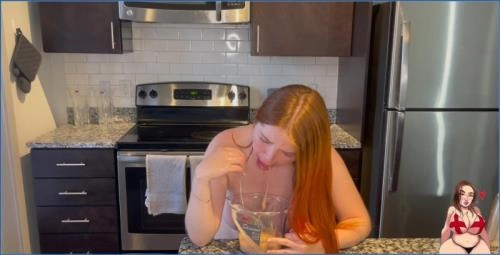 GingerCris Takes Commands with Dildo and Big Tits in Scat Spree - Scat Download