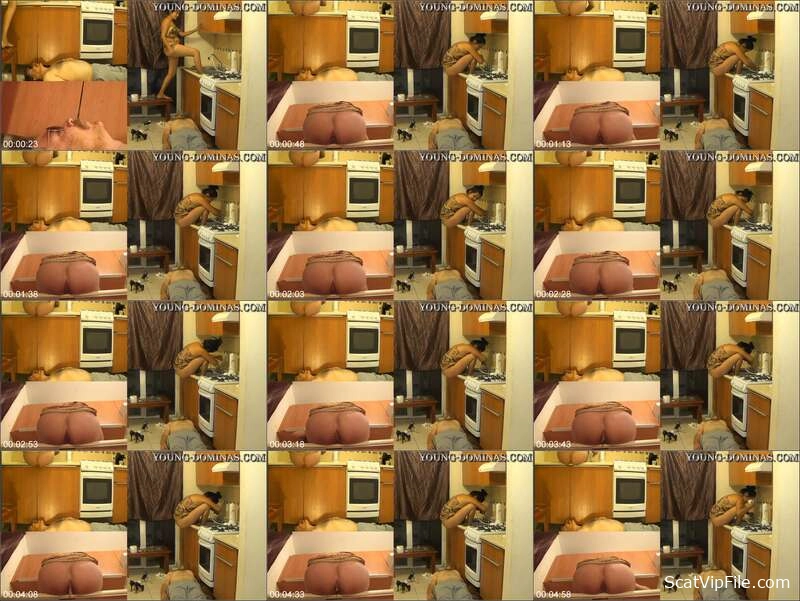Watch Yamileth in Kitchen Poop and Shit Eating Action screenshot