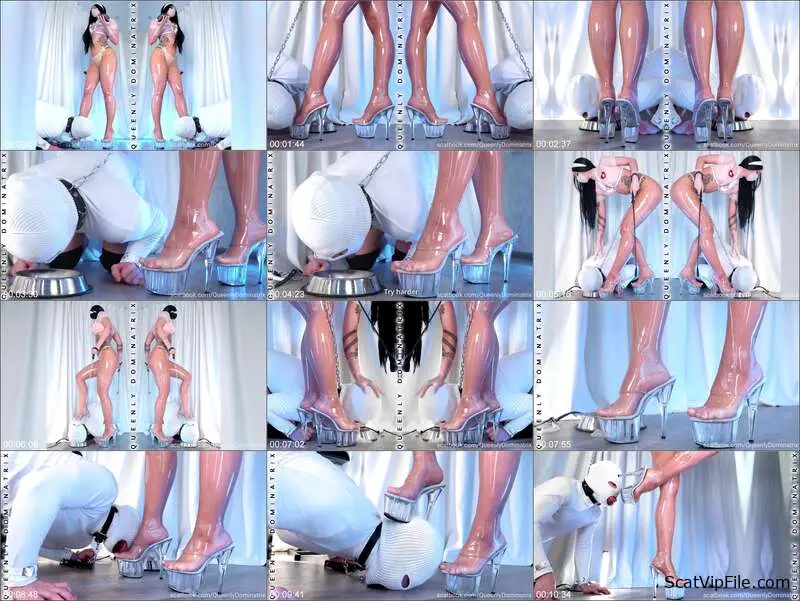 Queenly Dominatrix Commands Submissive with Scat and Smear screenshot