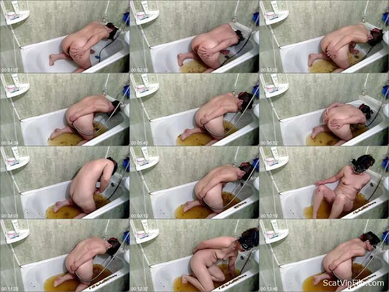 ModelNatalya94 Enema and Scat Porn with Olga in the Bathroom screenshot