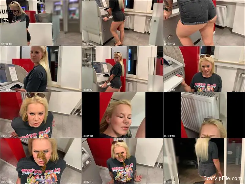Devil Sophie Unleashes Hardcore Piss Defecation Action in Public Bank screenshot
