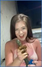 Foxness in Dirty Dildo Cleaning with Real Kaviar - Scat Download