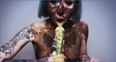 DirtyBetty in Sweet Vomit and Fisting My Mouth with Real Shitting Poop - Scat Download