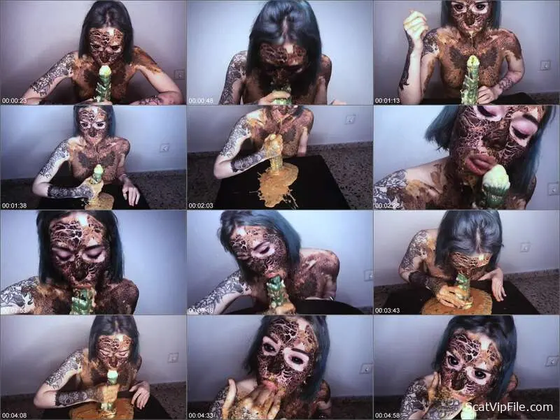 DirtyBetty in Sweet Vomit and Fisting My Mouth with Real Shitting Poop screenshot