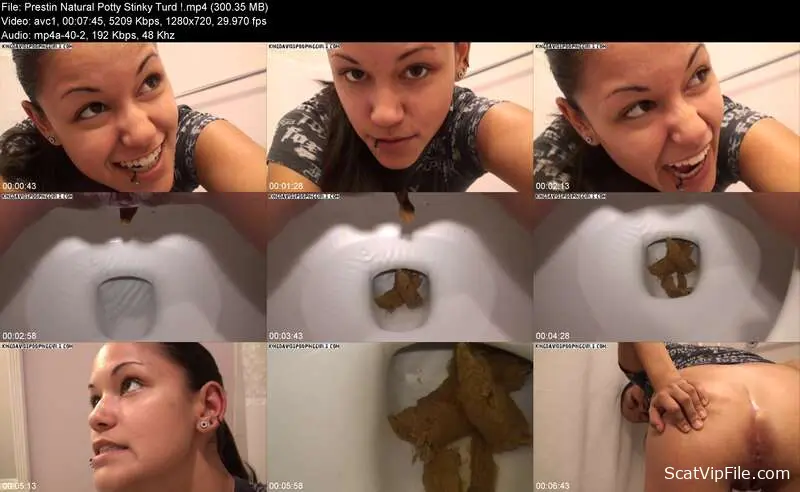 Watch Alina Serve Hardcore Scat in Prestin Natural Potty Stinky Turd screenshot