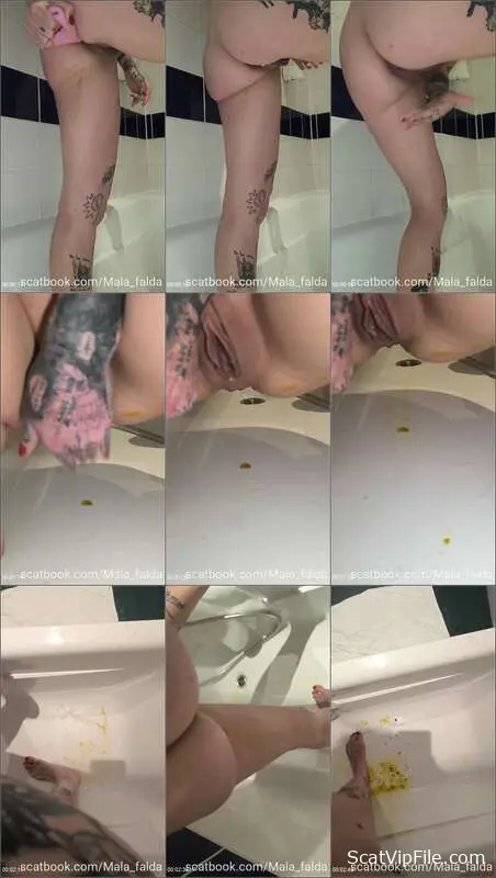 Malafalda Stars in Hardcore Anal Poop Video Shower-darkfans screenshot