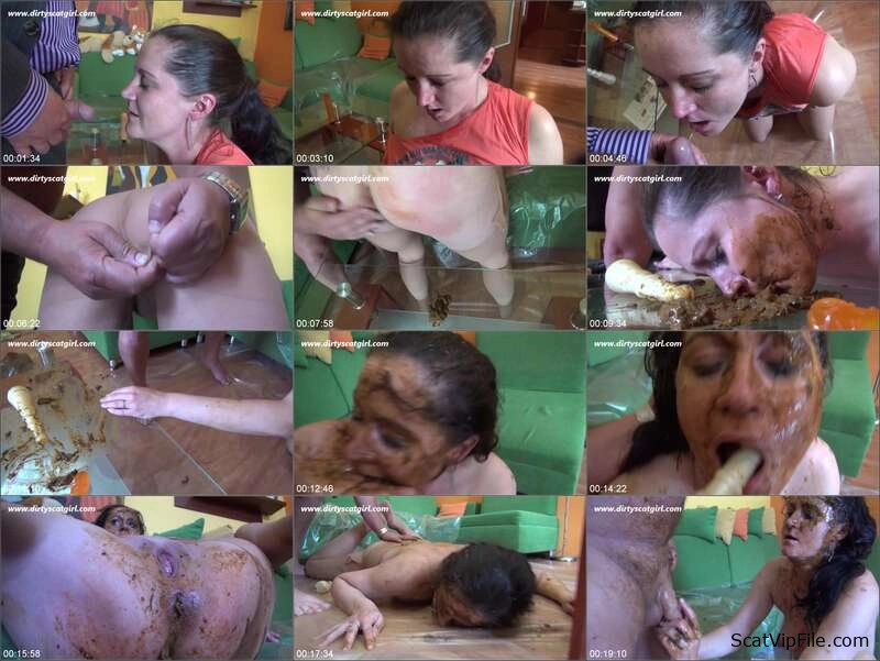 Shitting Pooping Action with Dirtyscatgirl and Victoria in FullHD screenshot