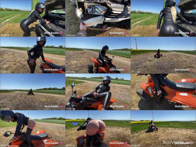 Devil Sophie Delivers Extreme Outdoor Piss and Scat romp screenshot