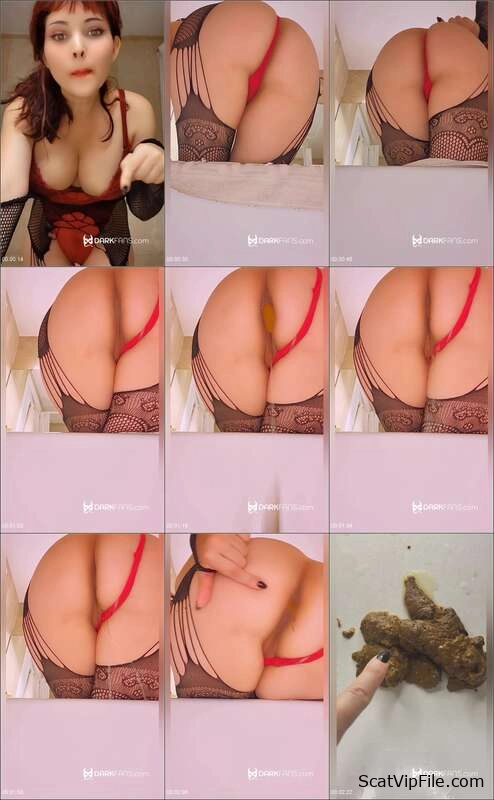 Domina Marbella Shits in Bathroom- Diarrhea Femdom Scat Porn Video screenshot