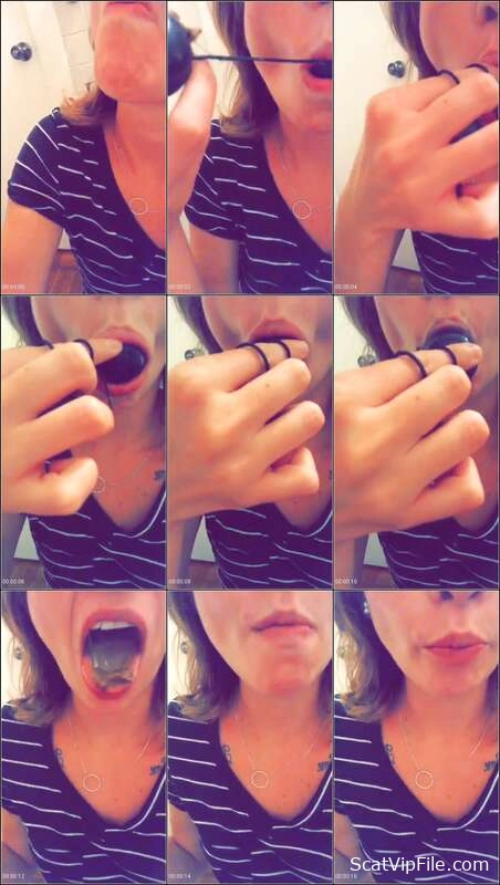 Scat Porn with LilbuttLex Licking Anal Beads Clean in Kaviar 11 screenshot