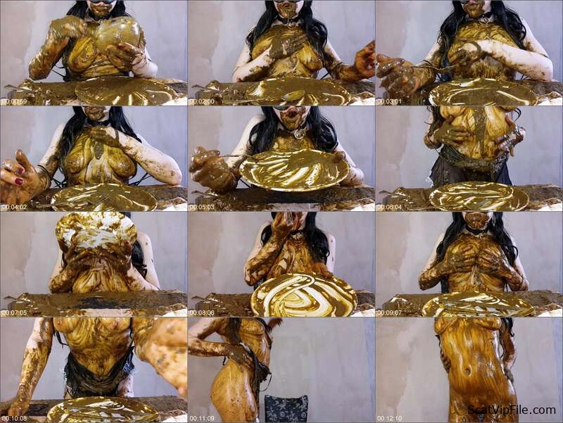 Anna Coprofield’s Private Dinner: Farting, Peeing, and Shit Eating mess screenshot