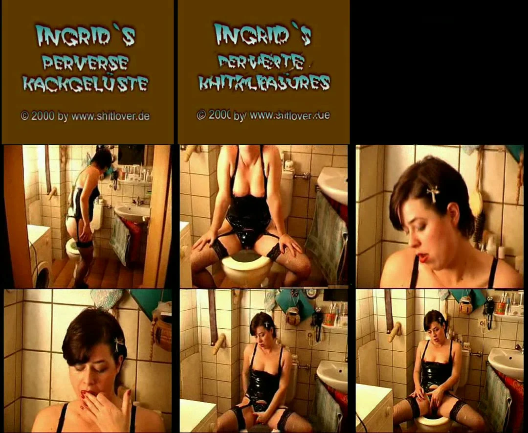 Ingrid Smears and Eats in German Human Toilet Scat - Perverse screenshot